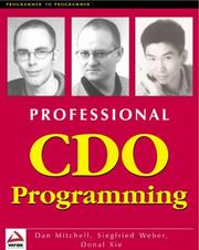 Cover of: Professional CDO programming