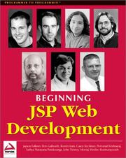 Beginning JSP web development by Jayson Falkner
