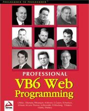 Cover of: Professional Visual Basic 6 Web Programming