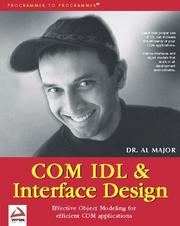 Cover of: COM IDL and Interface Design by Al Major
