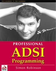 Cover of: Professional ADSI Programming- Active Directory Services Interface by Simon Robinson