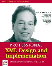 Cover of: Xml Design and Implementation (Professional)
