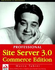 Cover of: Professional Site Server 3.0 Commerce Edition