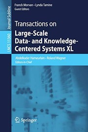 Cover of: Transactions on Large-Scale Data- and Knowledge-Centered Systems XL