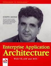 Cover of: Enterprise Application Architecture with VB, ASP and MTS