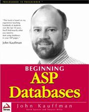 Cover of: Beginning ASP databases