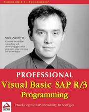 Cover of: Professional VB SAP R/3 Programming by Oleg Ovanesyan