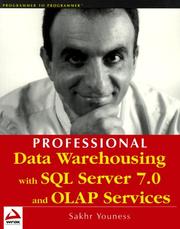 Cover of: Professional data warehousing with SQL Server 7.0 and OLAP services