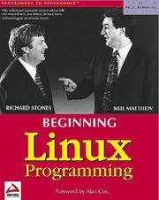 Cover of: Beginning Linux programming by Neil Matthew