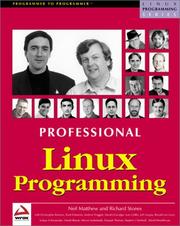 Cover of: Professional Linux programming by Neil Matthew ... [et al.].