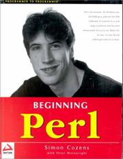 Cover of: Beginning perl