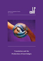 Cover of: Alif 38: Translation and the Production of Knowledges
