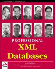 Professional XML databases by Kevin Williams