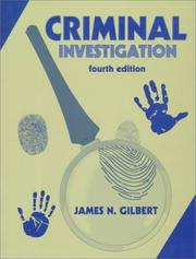 Cover of: Criminal investigation by James N. Gilbert