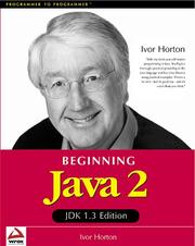 Cover of: Beginning Java 2 by Ivor Horton