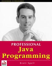 Cover of: Professional Java programming by Brett Spell