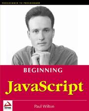 Beginning JavaScript by Paul Wilton