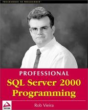 Cover of: Professional SQL Server 2000 programming by Robert Vieira