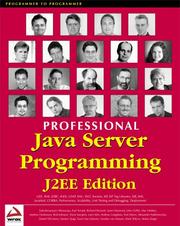 Cover of: Professional Java Server Programming