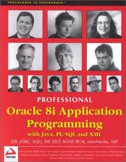 Cover of: Professional Oracle 8i application programming | 