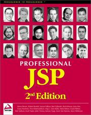 Cover of: Professional JSP