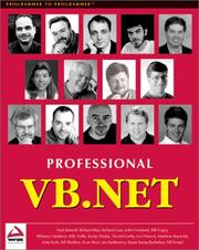 Cover of: Professional VB.NET