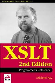 Cover of: XSLT programmer's reference