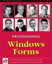 Cover of: Professional Windows Forms