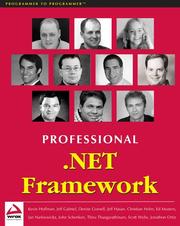 Cover of: Professional .NET Framework