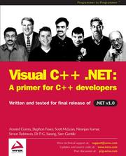 Cover of: Visual C++ .NET: A Primer for C++ Developers