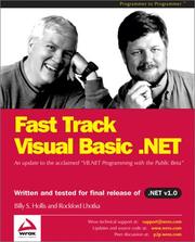 Cover of: Fast Track Visual Basic .NET