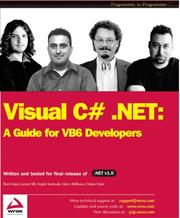 Cover of: Visual C# .NET: A Guide for VB6 Developers