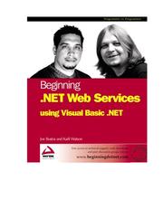 Beginning . NET web services with Visual Basic . NET by Joe Bustos, Karli Watson, Joseph Bustos