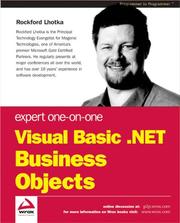 Cover of: Expert One-on-One Visual Basic .NET Business Objects by Rockford Lhotka
