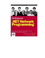 Professional .net network programming by Andrew Krowczyk, Srinivasa Sivakumar, Ajit Mungale, Vinod Kumar, Christian Nagel, Nauman Laghari, Tim Parker