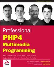 Cover of: Professional PHP4 Multimedia Programming