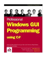 Cover of: Professional Windows GUI Programming Using C#