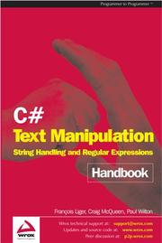 Cover of: C# Text Manipulation Handbook by Francois Liger, Craig McQueen, Paul Wilton