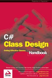 Cover of: C# Class Design Handbook