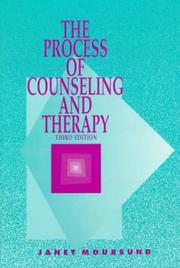 Cover of: Process of Counseling and Therapy, The by Janet Moursund, Janet Moursund