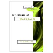 The essence of databases by F. D. Rolland