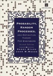 Cover of: Probability, random processes, and estimation theory for engineers