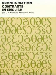 Cover of: Pronunciation Contrasts in English