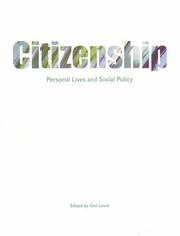 Cover of: Citizenship: Personal Lives and Social Policy