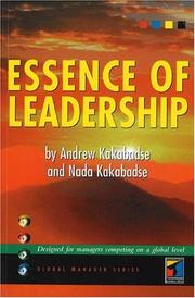 Cover of: Essence of Leadership (Global Manager)