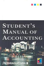 Cover of: Studentʼs manual of accounting: the guide to UK accounting law and practice