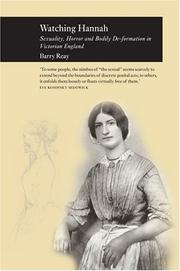 Cover of: Watching Hannah: Sex, Horror and Bodily De-Formation in Victorian England (Reaktion Books - Picturing History)