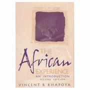 Cover of: The African experience: an introduction