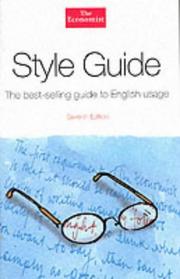 Cover of: The Economist Style Guide: The Best-Selling Guide to English Usage (Economist)