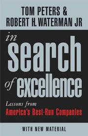 Cover of: In Search of Excellence
